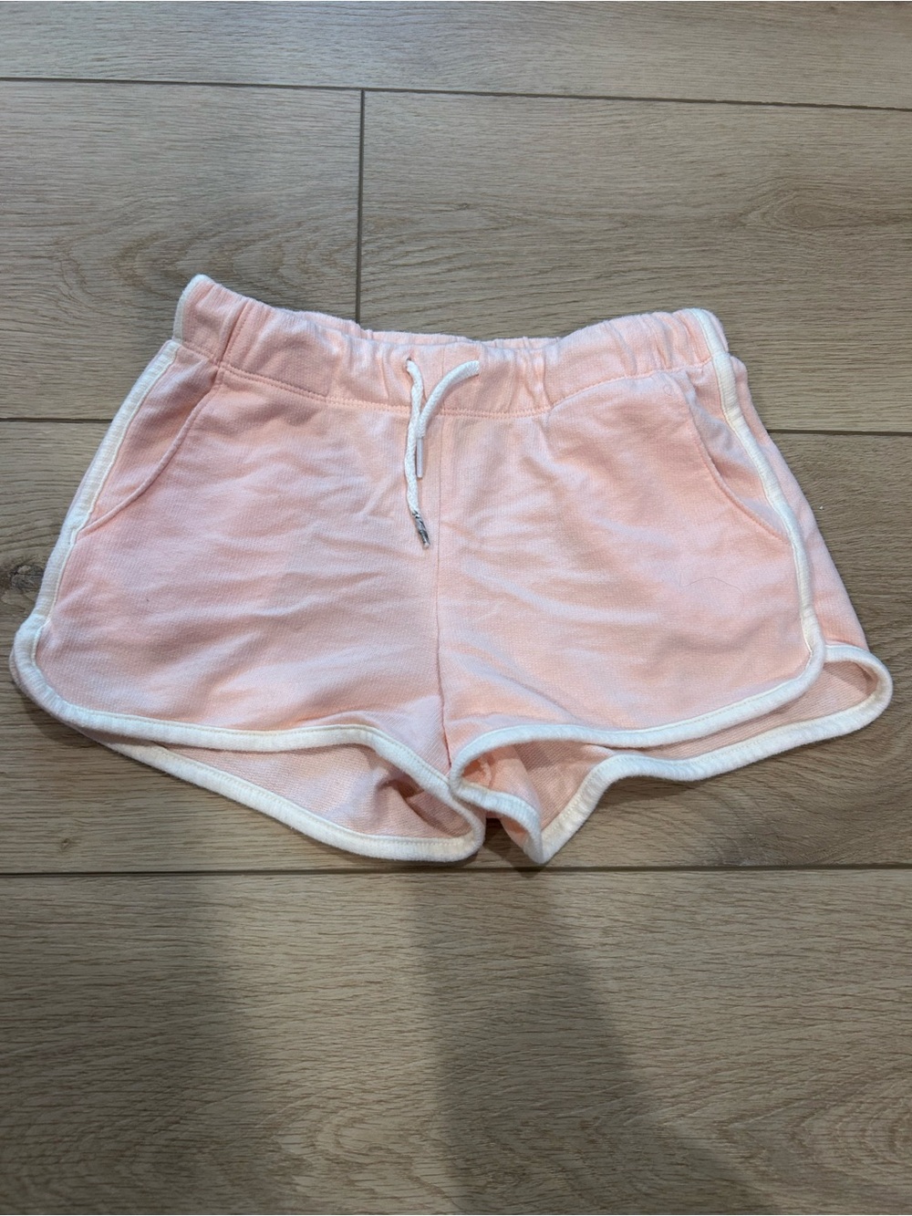 Old Navy Light Pink kids Athletic Shorts with White Trim